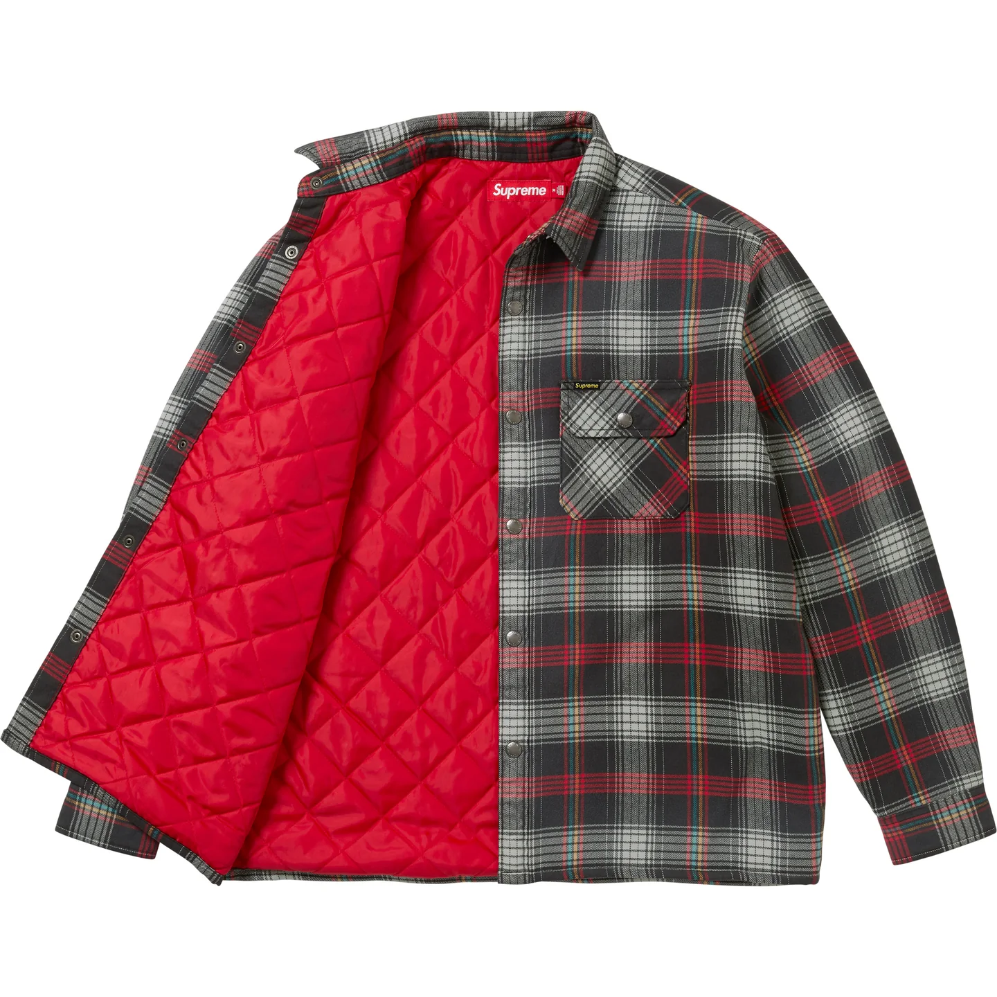 Supreme Quilted Lined Flannel Snap Shirt