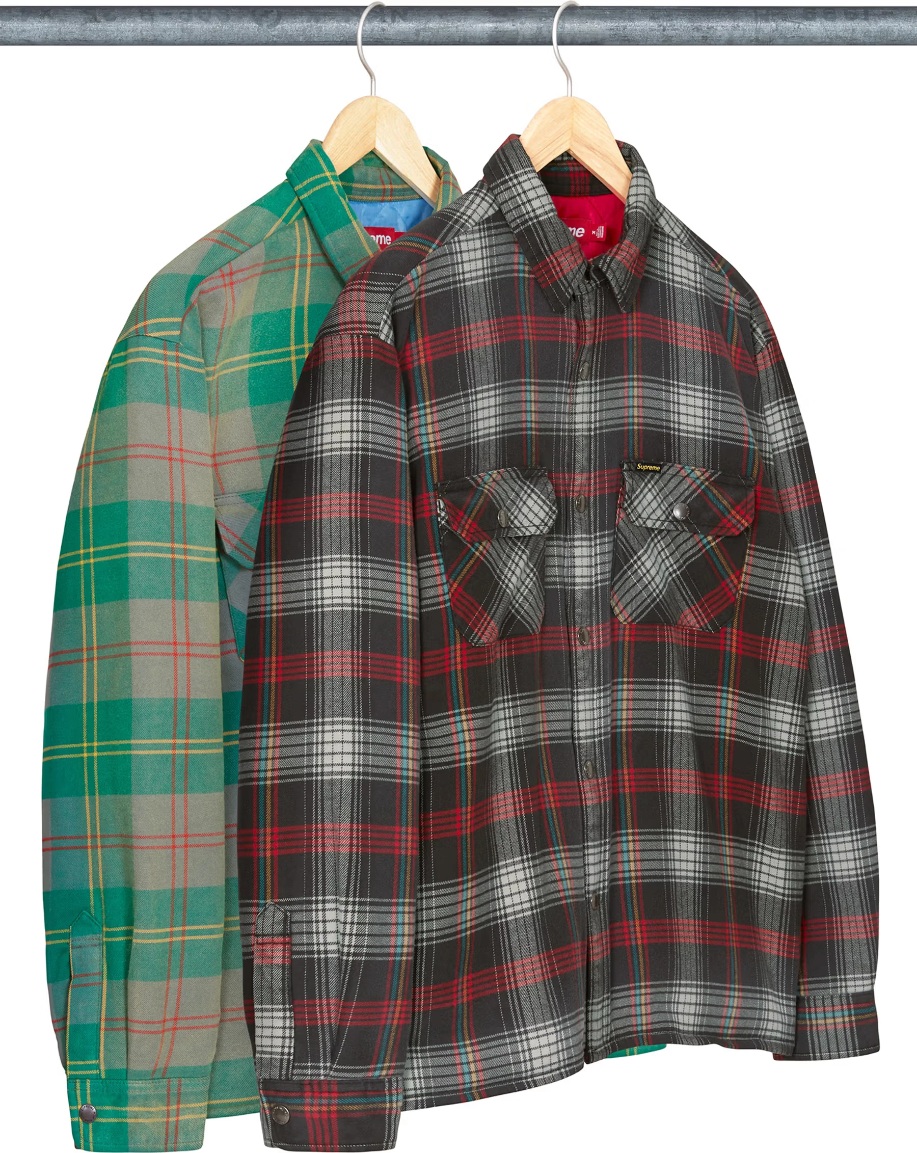 Supreme Quilted Lined Flannel Snap Shirt
