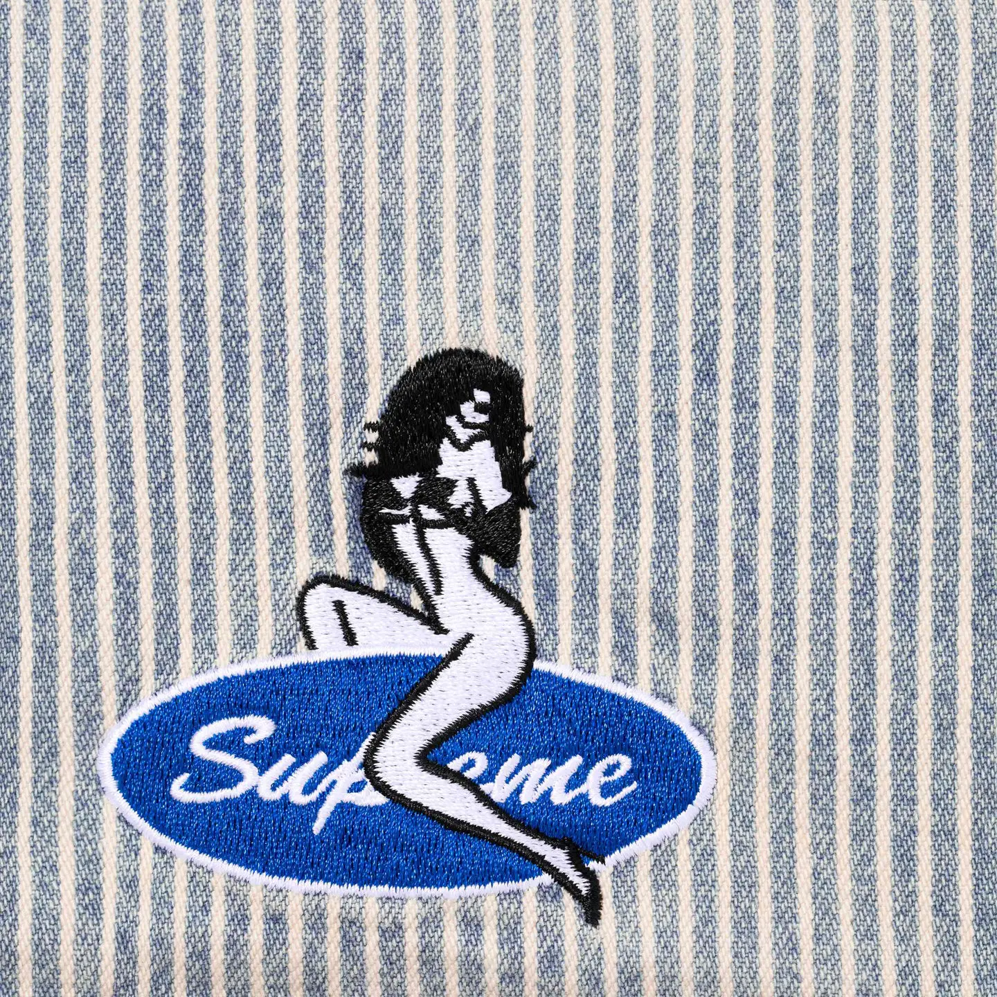 Supreme Quilted Lined Denim Snap Shirt