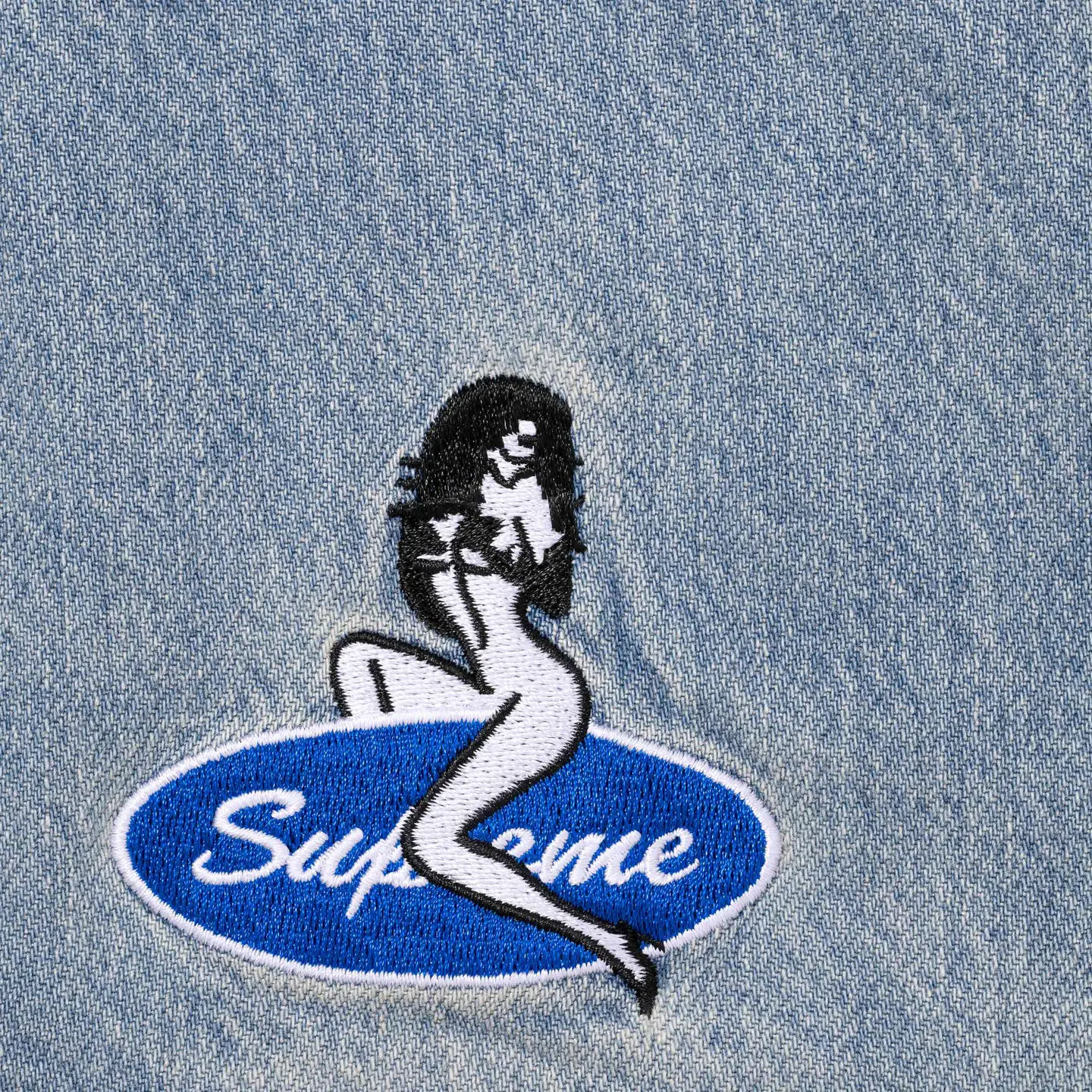 Supreme Quilted Lined Denim Snap Shirt