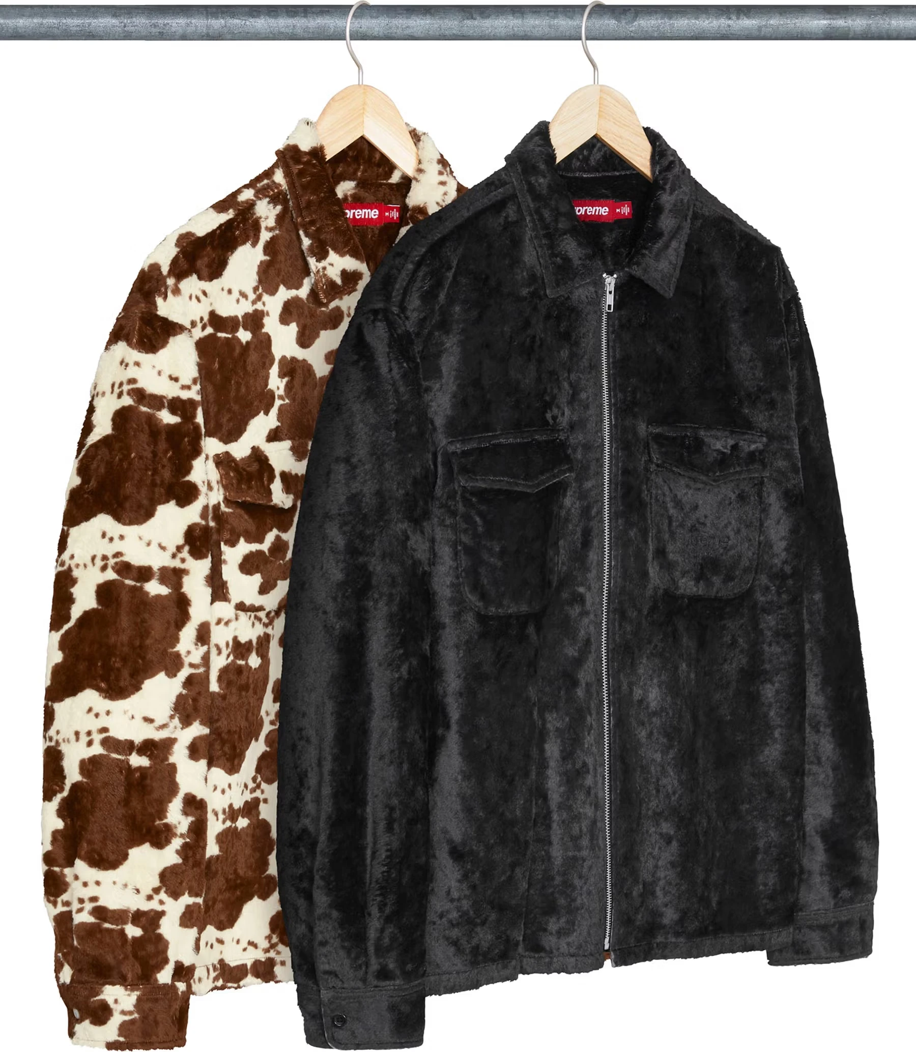Supreme Faux Fur Zip Up Shirt
