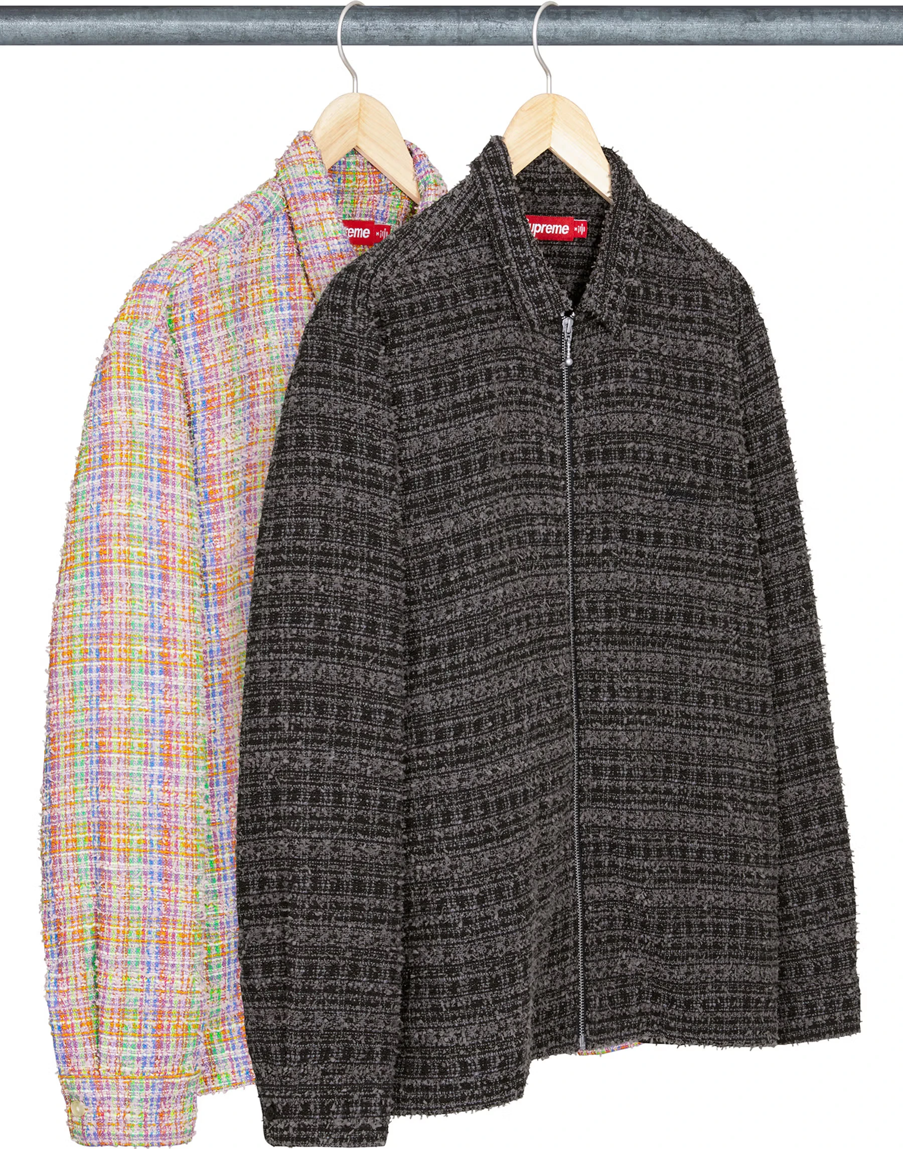 Supreme Bouclé Zip Up Shirt