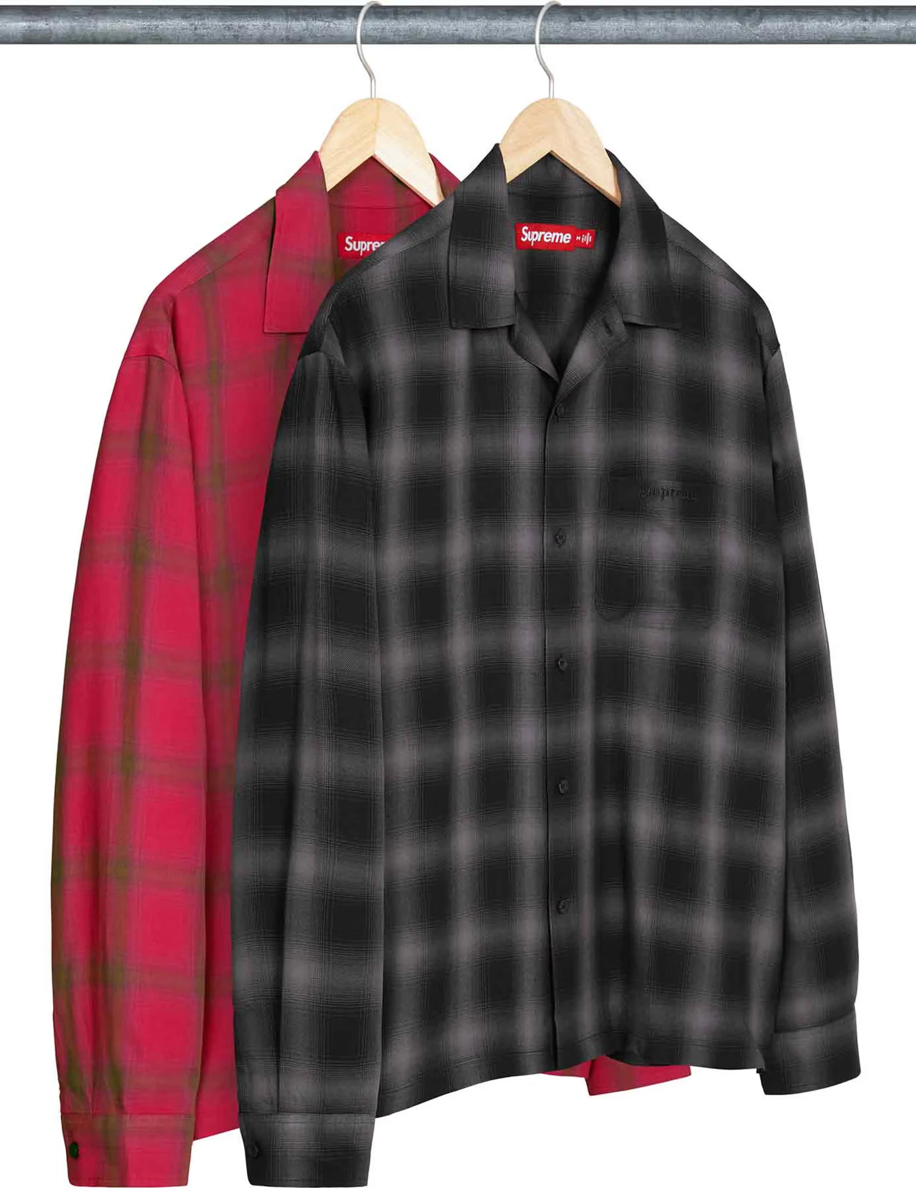 Supreme Shadow Plaid Rayon Shirt