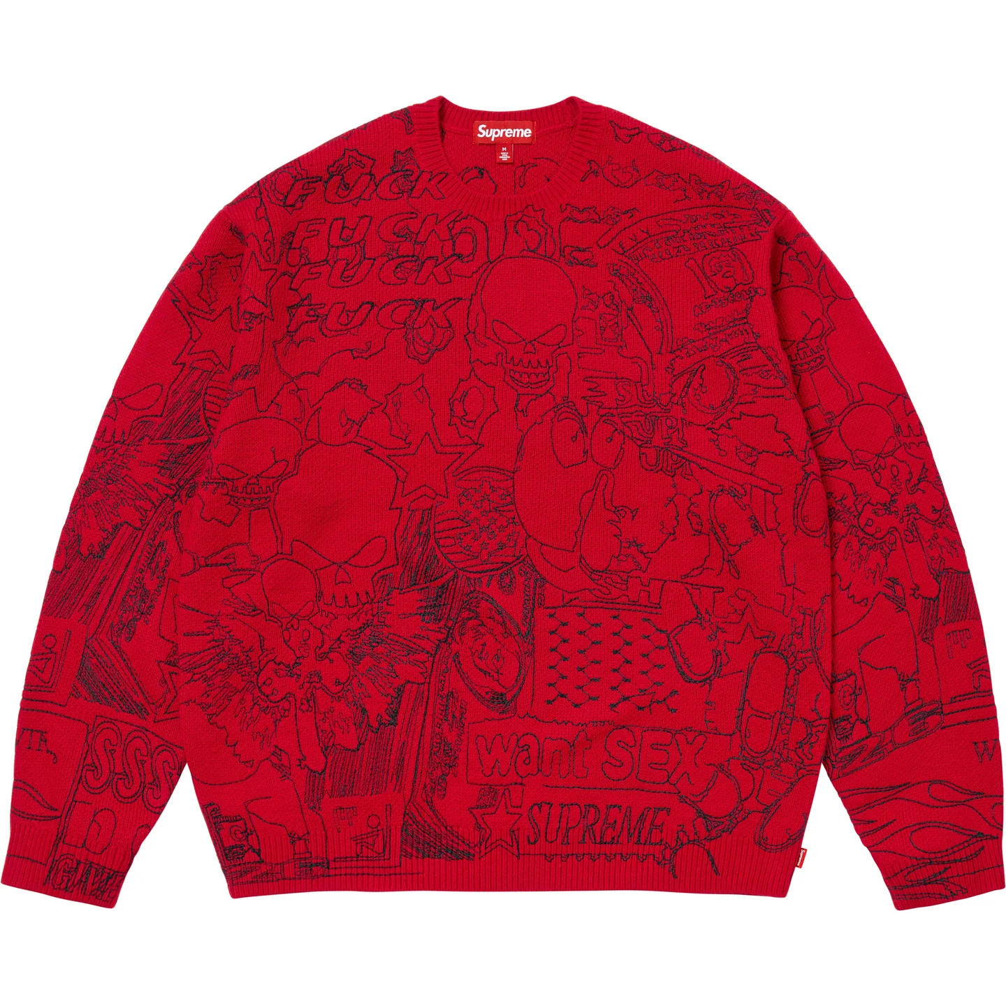 Supreme Collage Embroidered Sweater