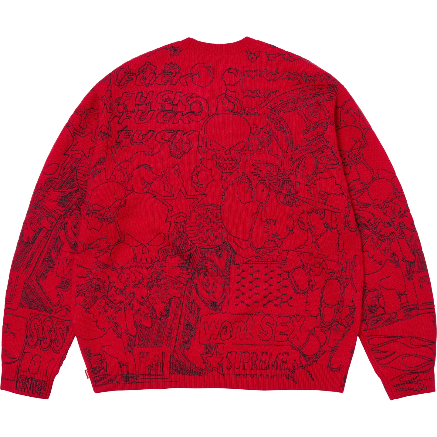 Supreme Collage Embroidered Sweater