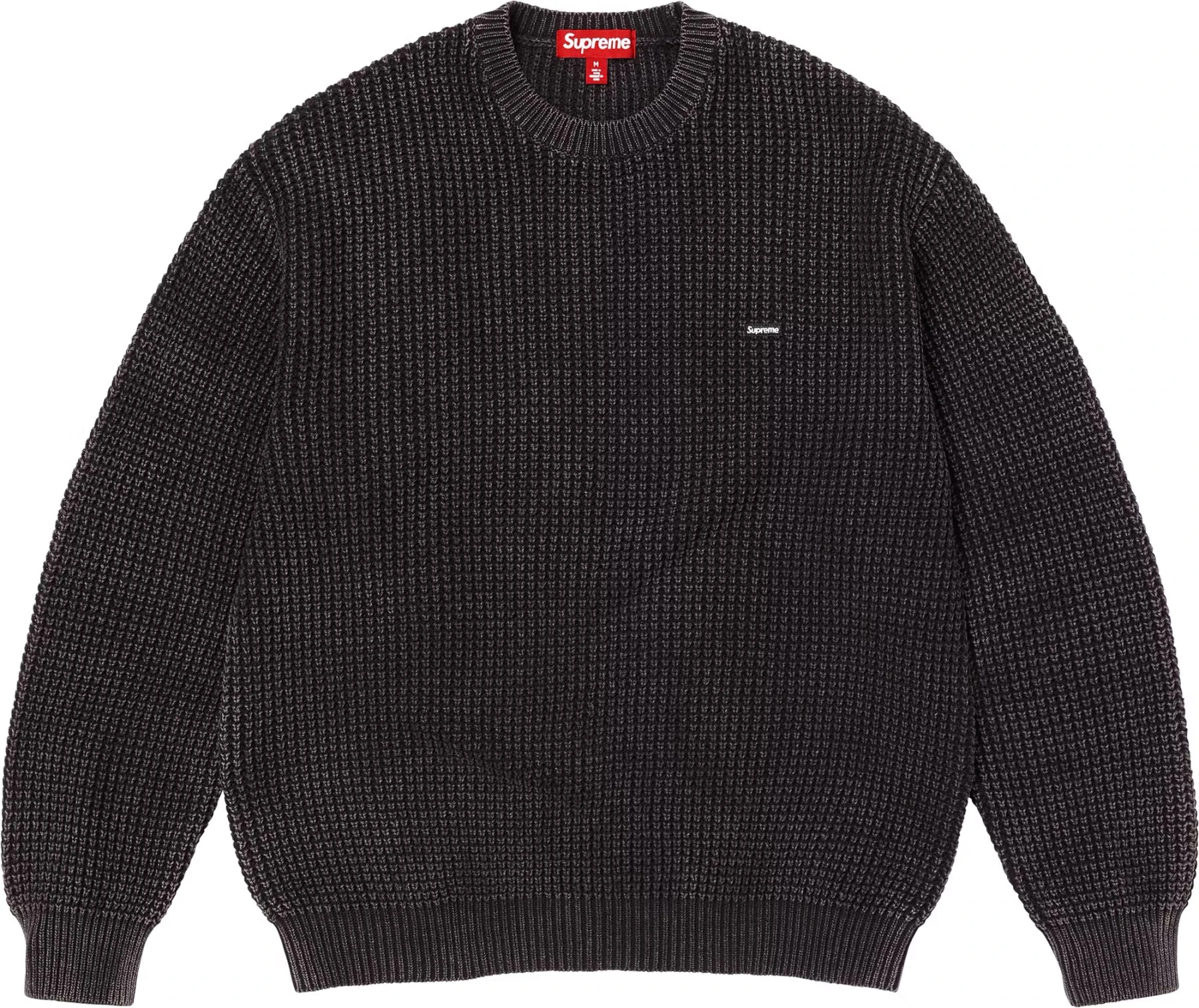 Supreme Washed Small Box Waffle Sweater