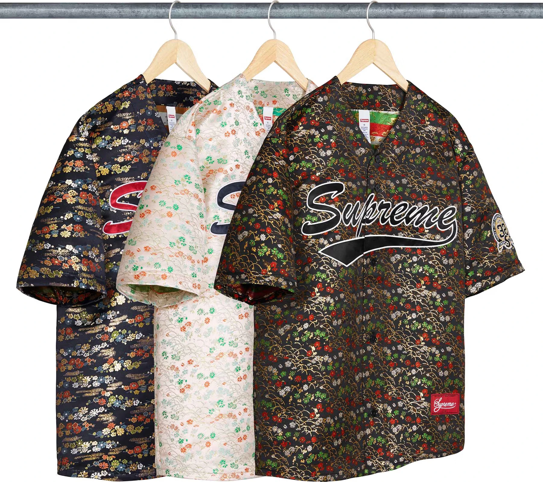 Supreme Floral Jacquard Baseball Jersey