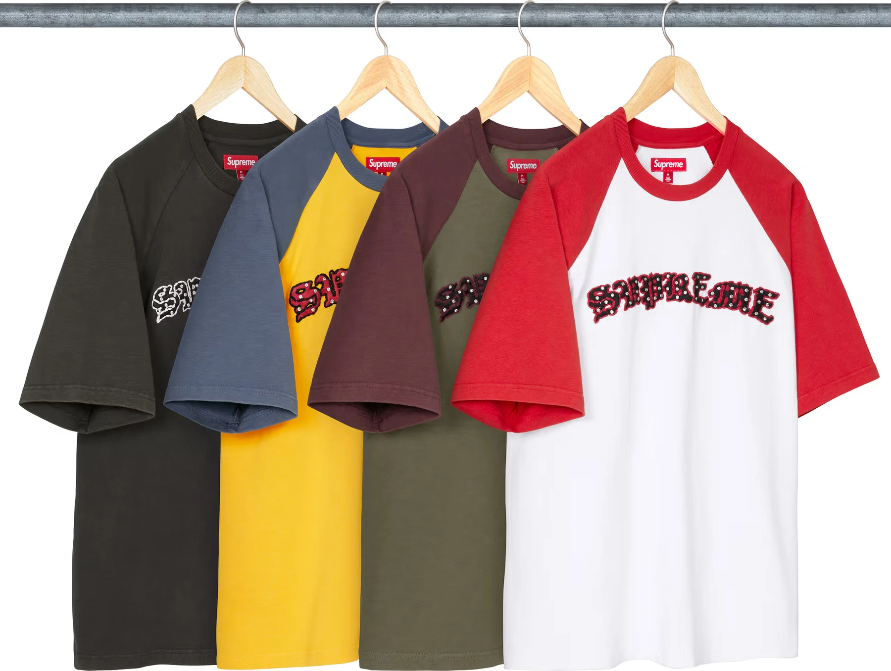 Supreme Rhinestone Raglan S/S Top