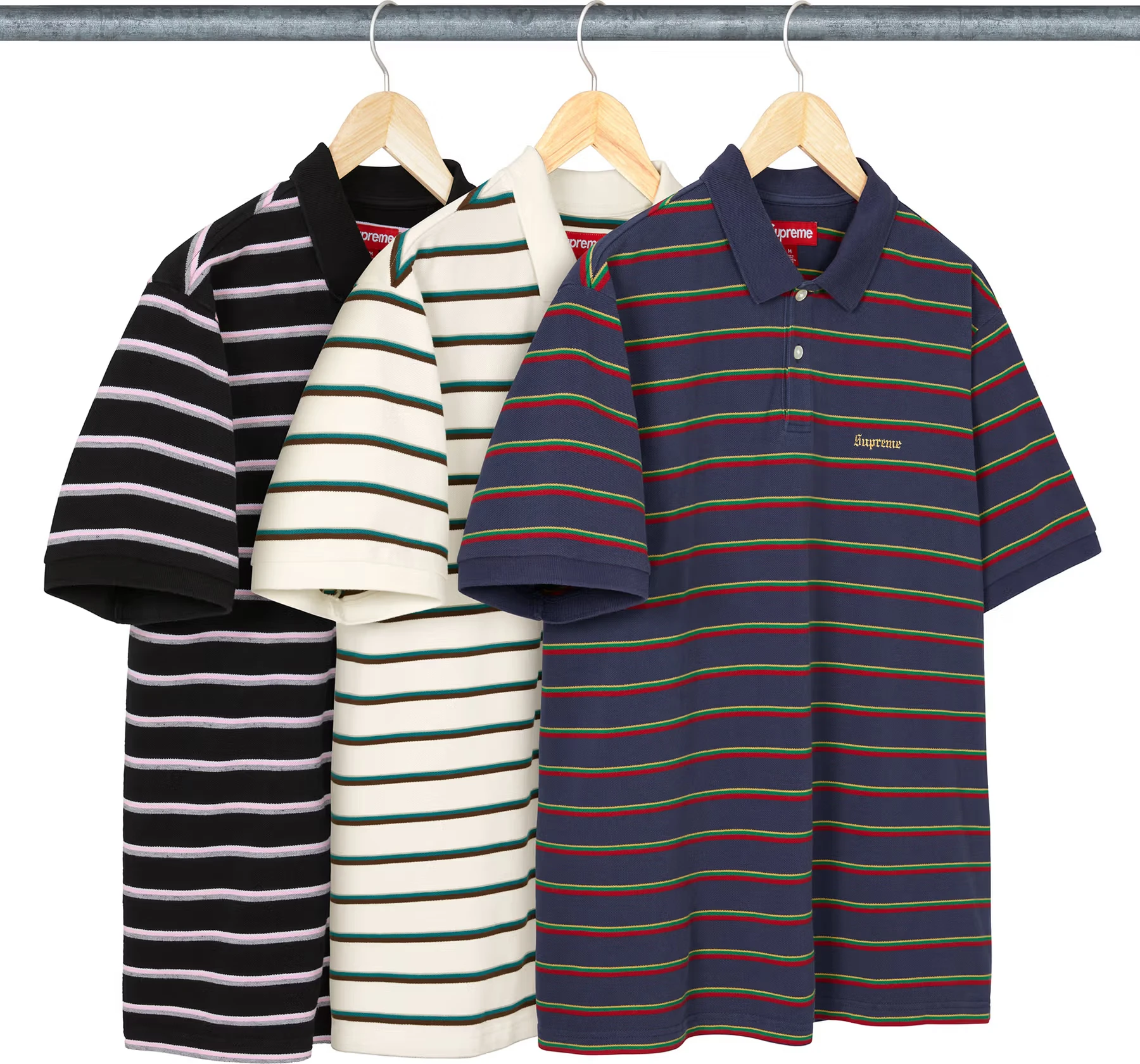 Supreme Washed Stripe Polo
