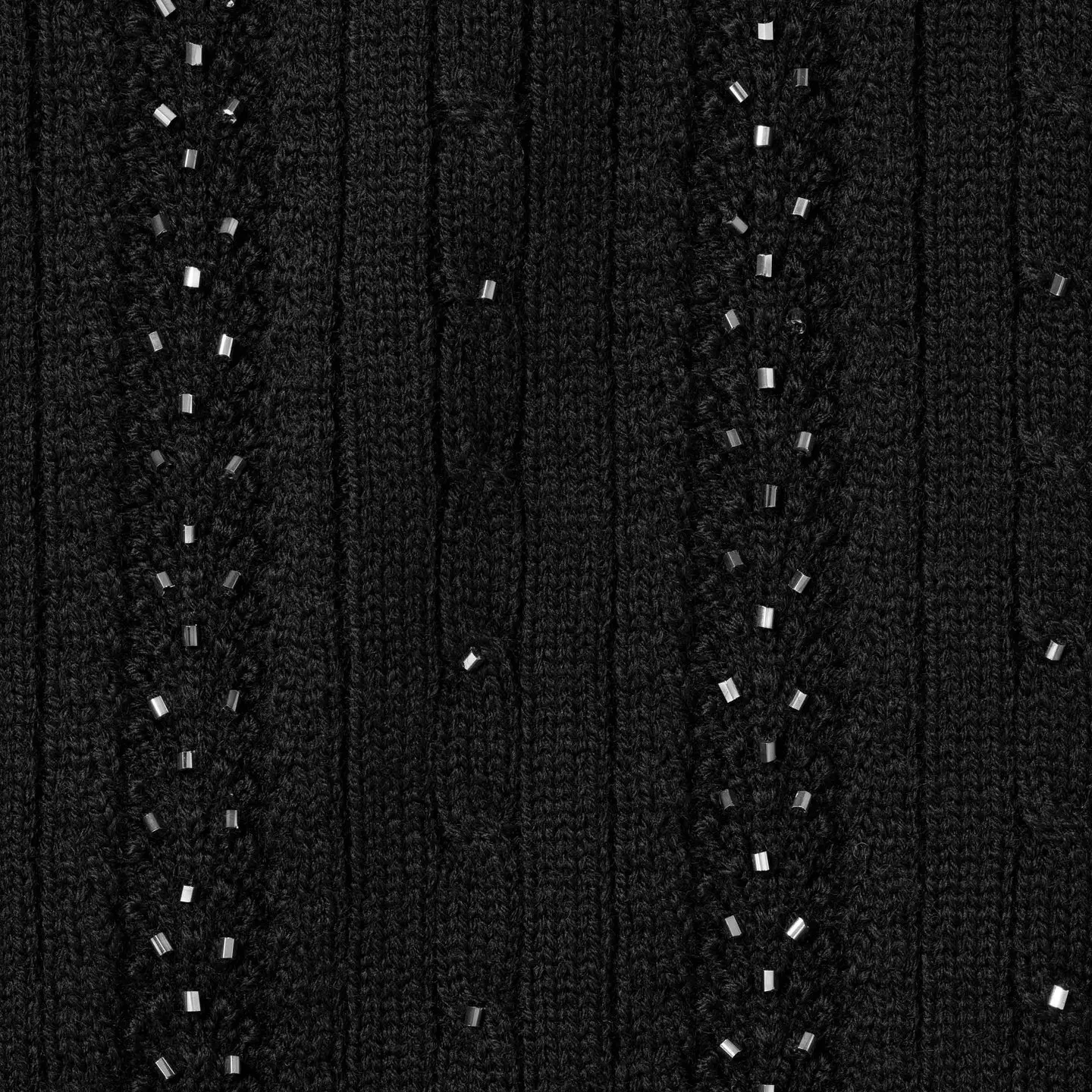 Supreme Beaded Zip S/S Polo Sweater