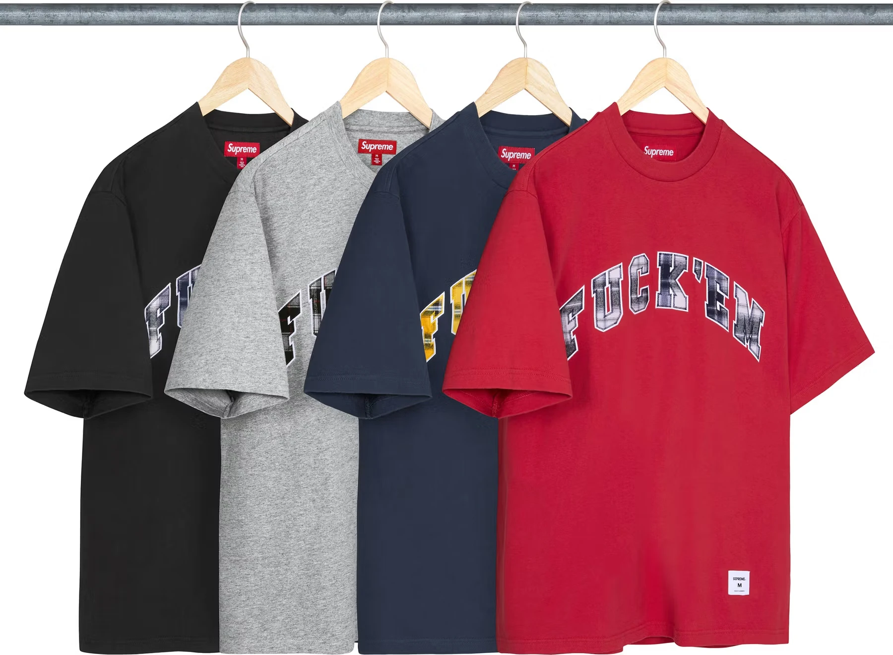 Supreme Fuck Em Plaid S/S Top