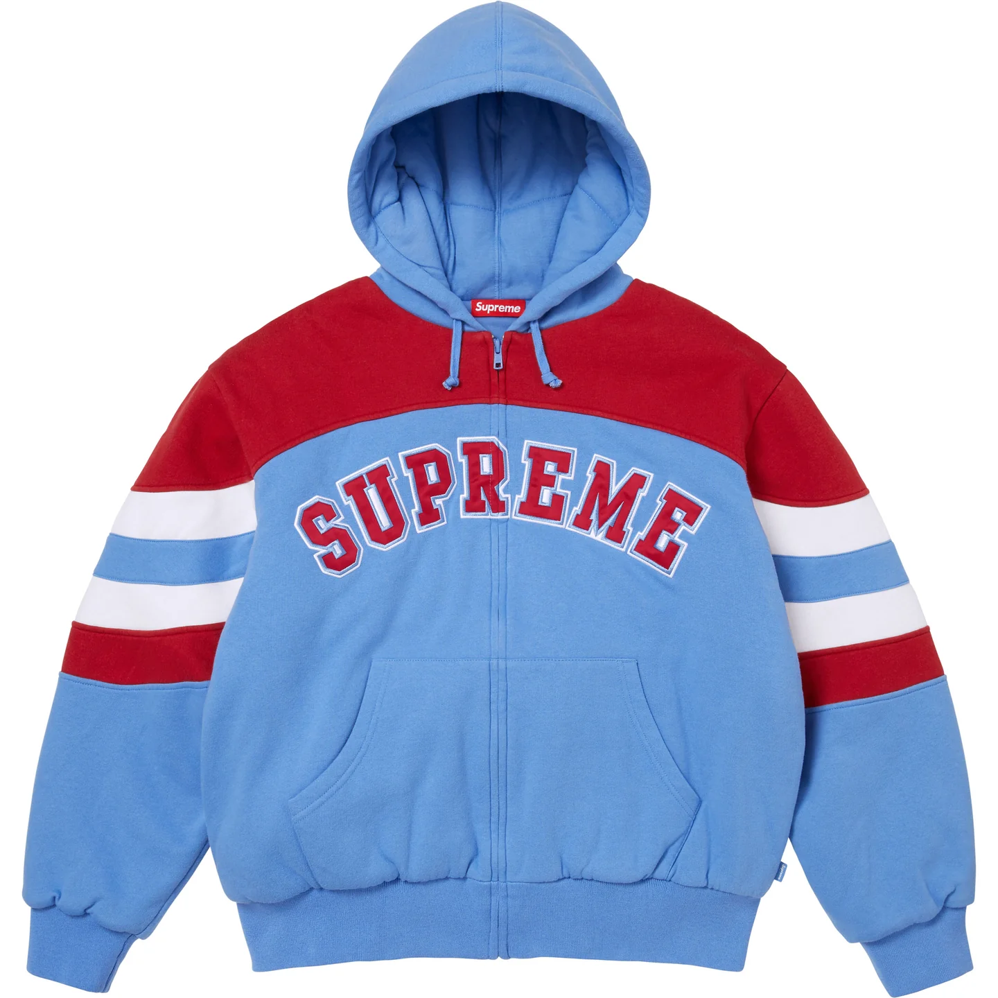 Supreme Filled Zip Up Hooded Sweatshirt