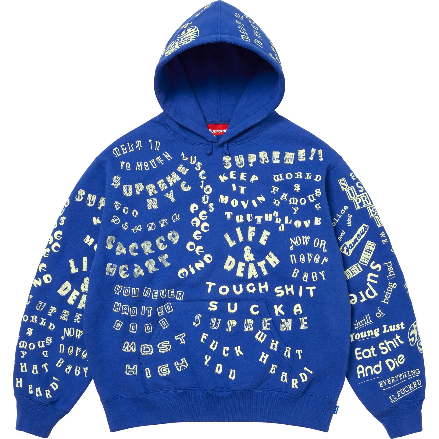Supreme Too Deadly Hooded Sweatshirt