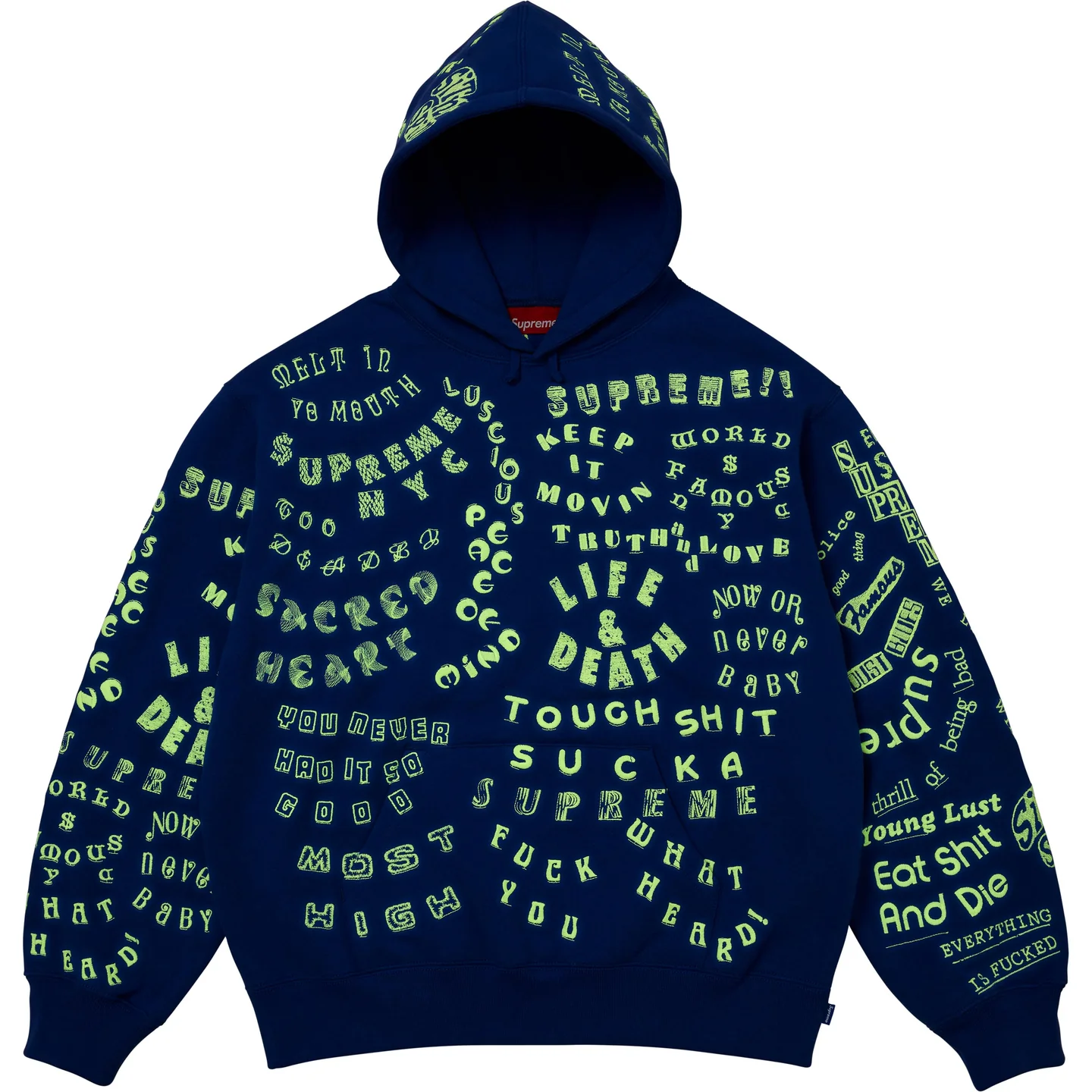 Supreme Too Deadly Hooded Sweatshirt