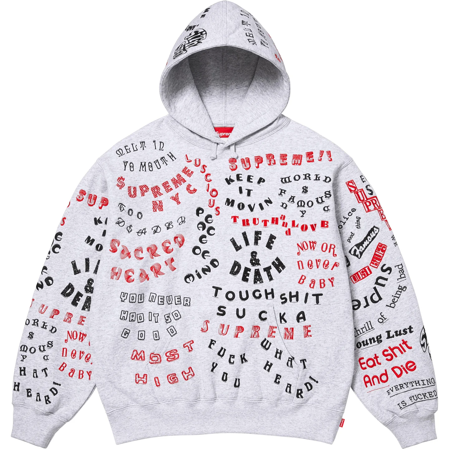 Supreme Too Deadly Hooded Sweatshirt