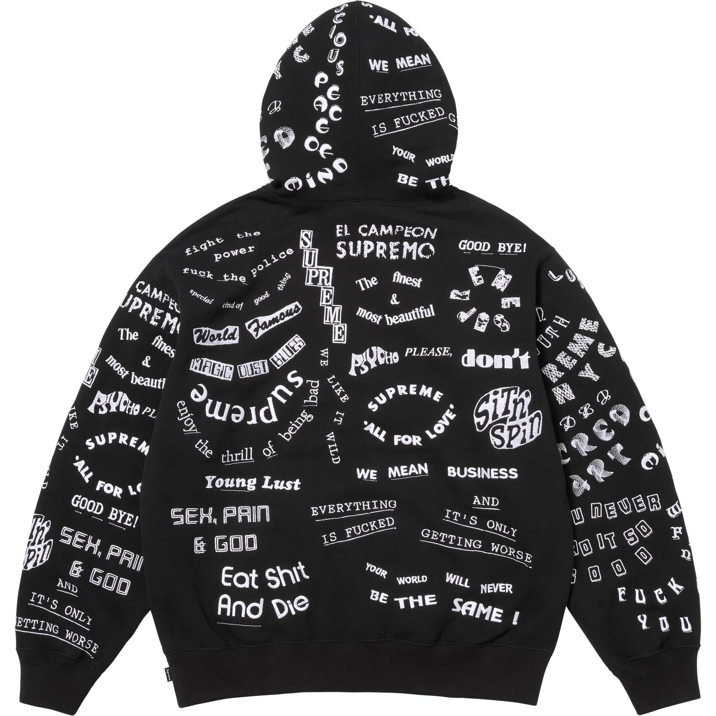 Supreme Too Deadly Hooded Sweatshirt