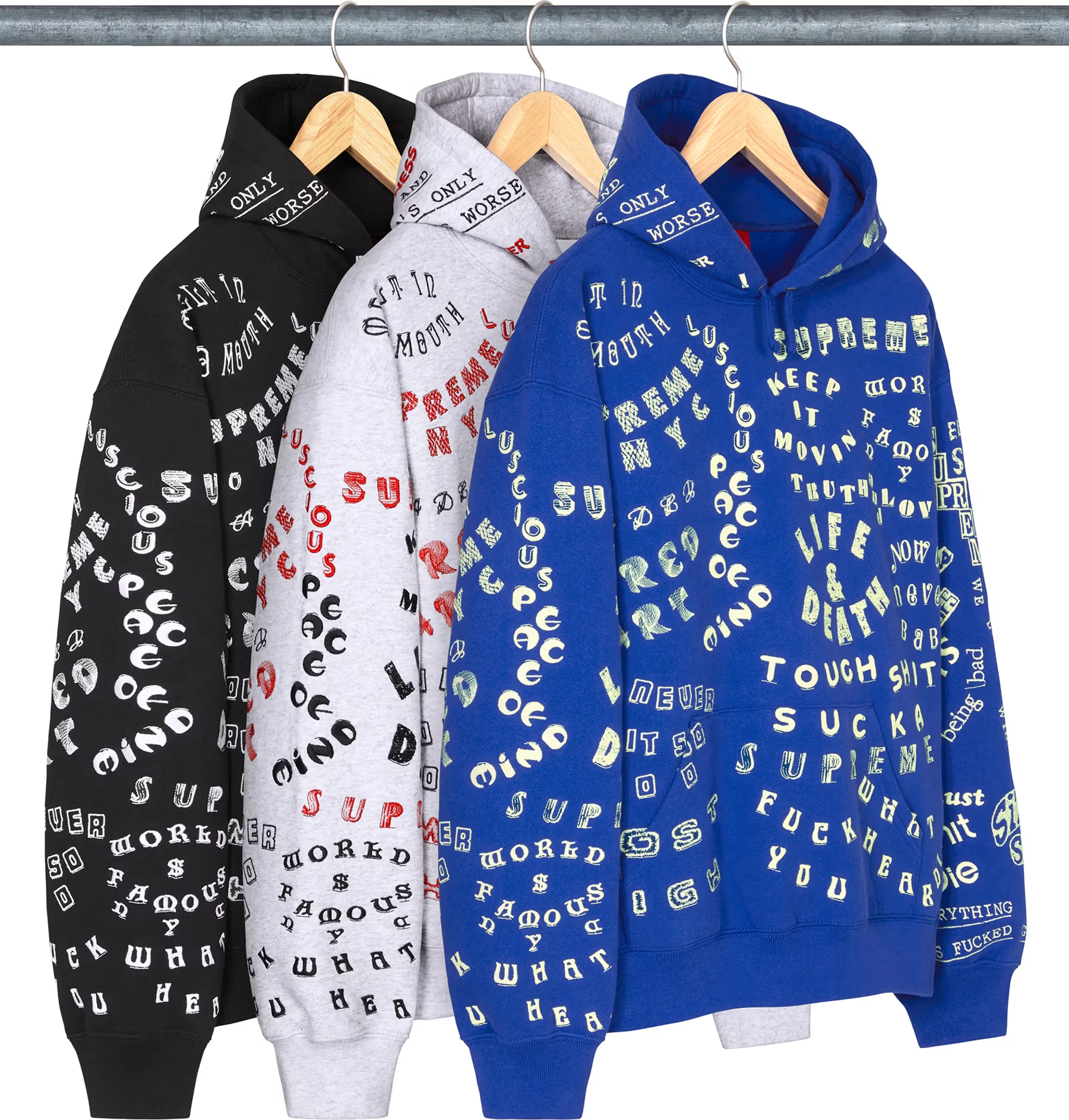 Supreme Too Deadly Hooded Sweatshirt
