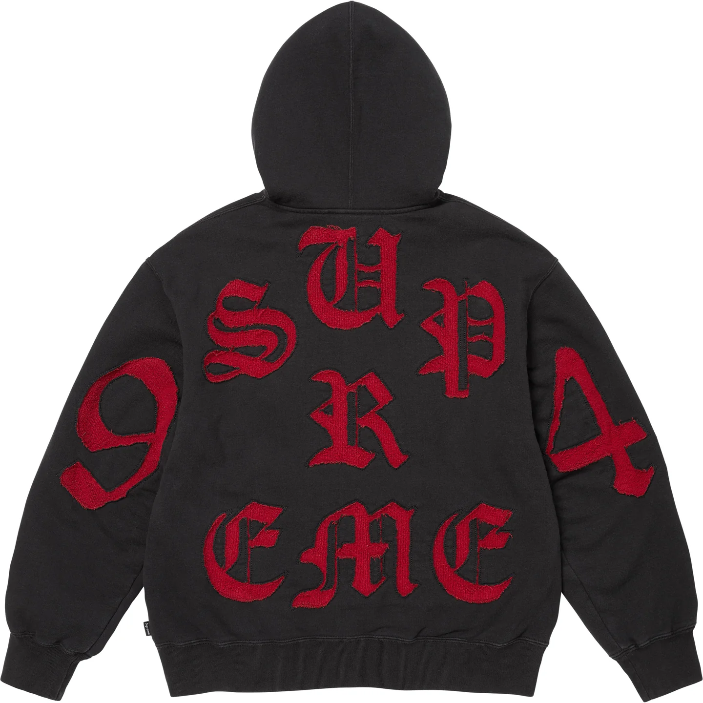 Supreme Cut Out Zip Up Hooded Sweatshirt
