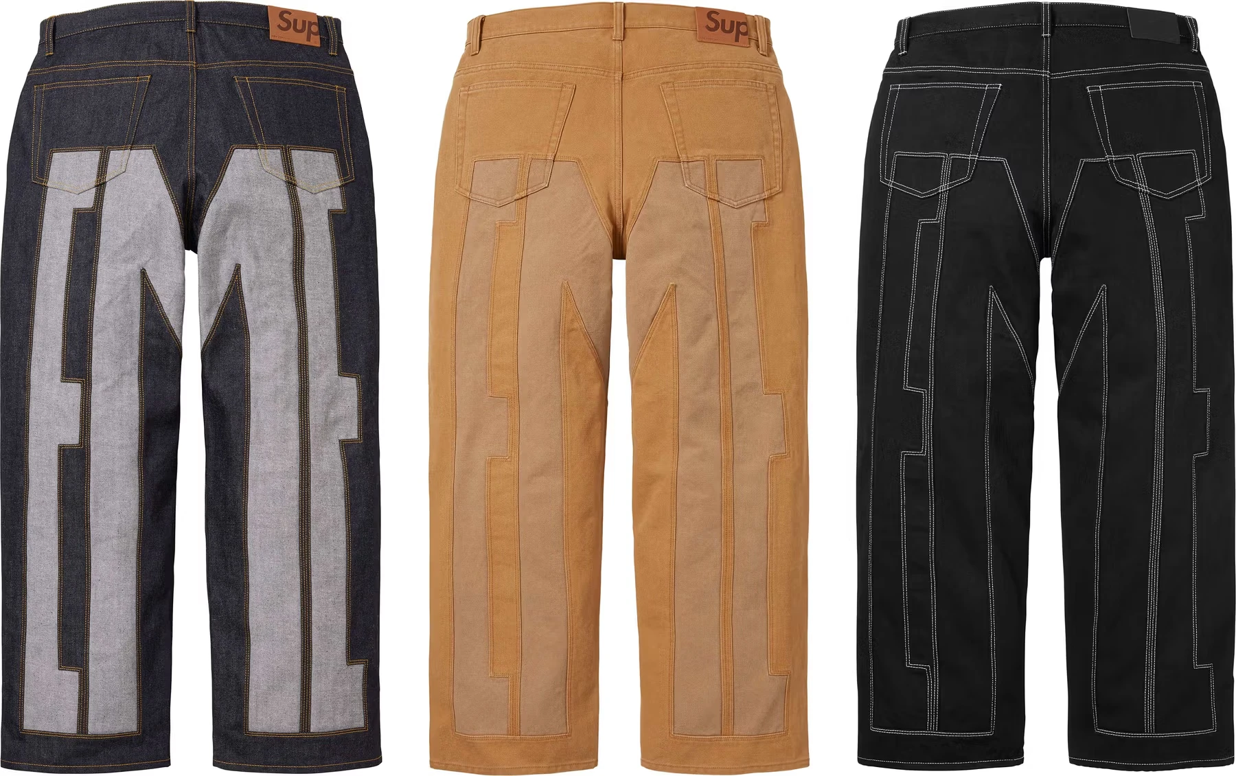 Supreme Inset Spellout Baggy Jean