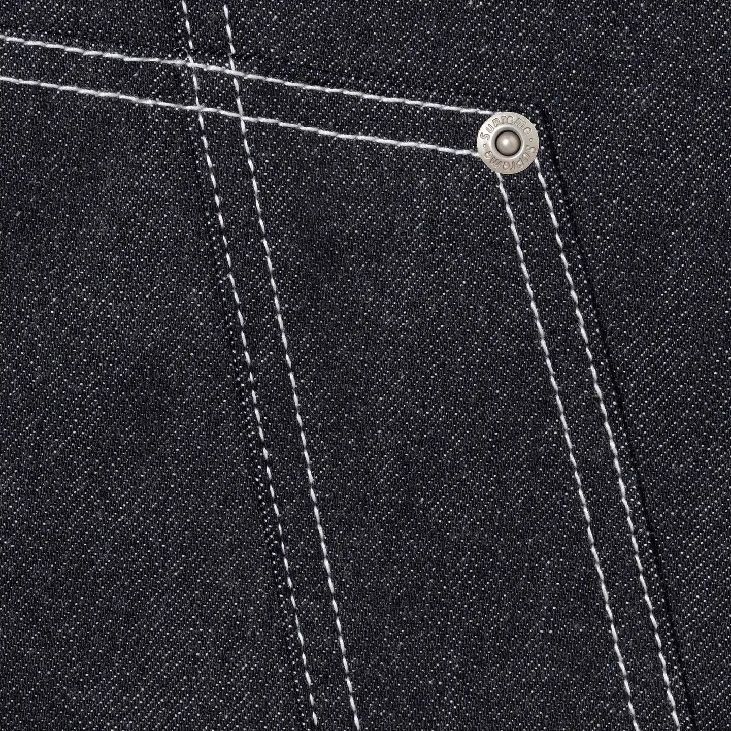 Supreme Contrast Stitch Double Knee Painter Jean