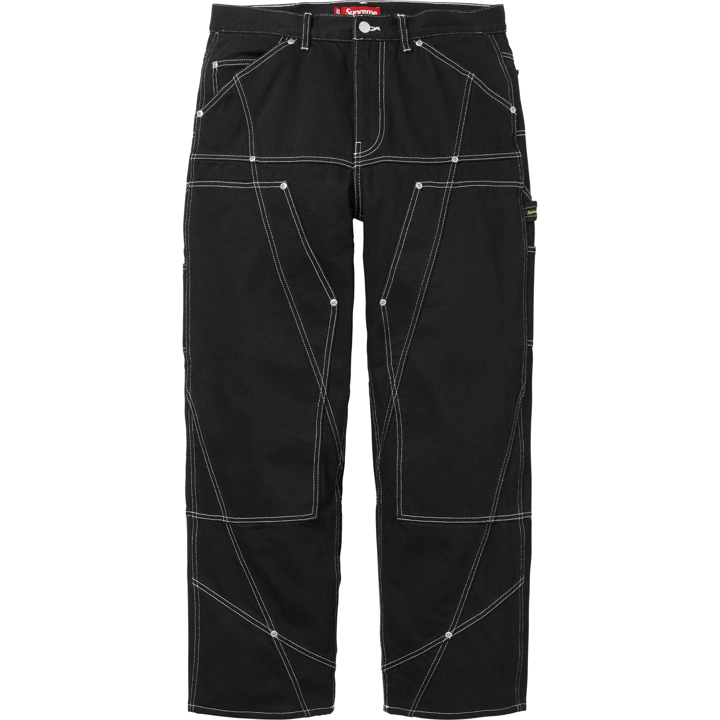 Supreme Contrast Stitch Double Knee Painter Jean