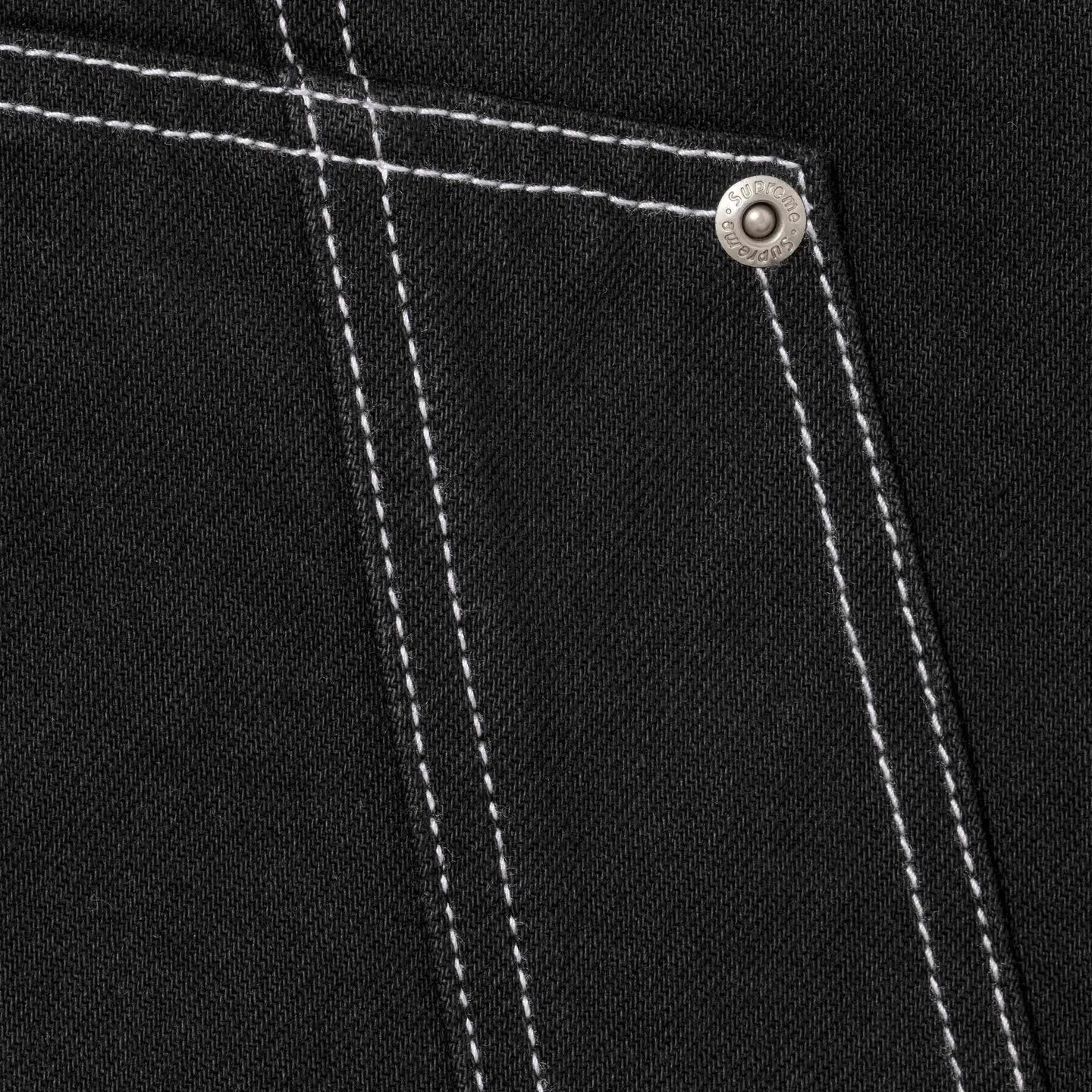 Supreme Contrast Stitch Double Knee Painter Jean