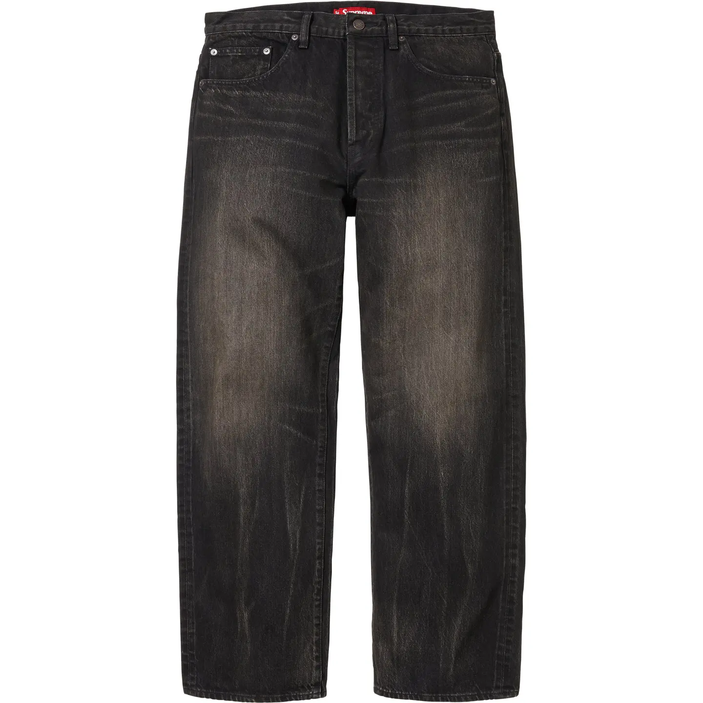 Supreme Distressed Loose Fit Selvedge Jean