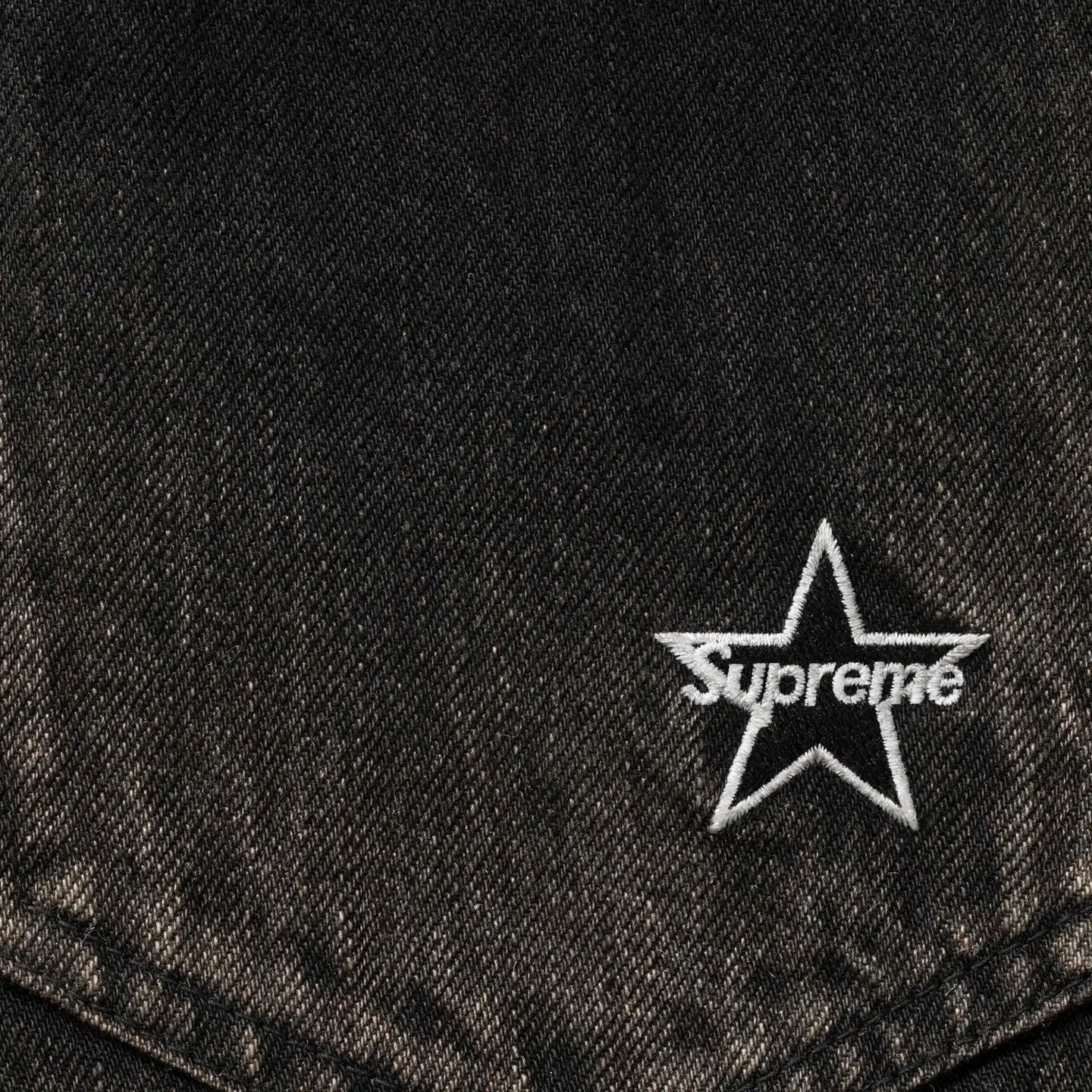 Supreme Distressed Loose Fit Selvedge Jean