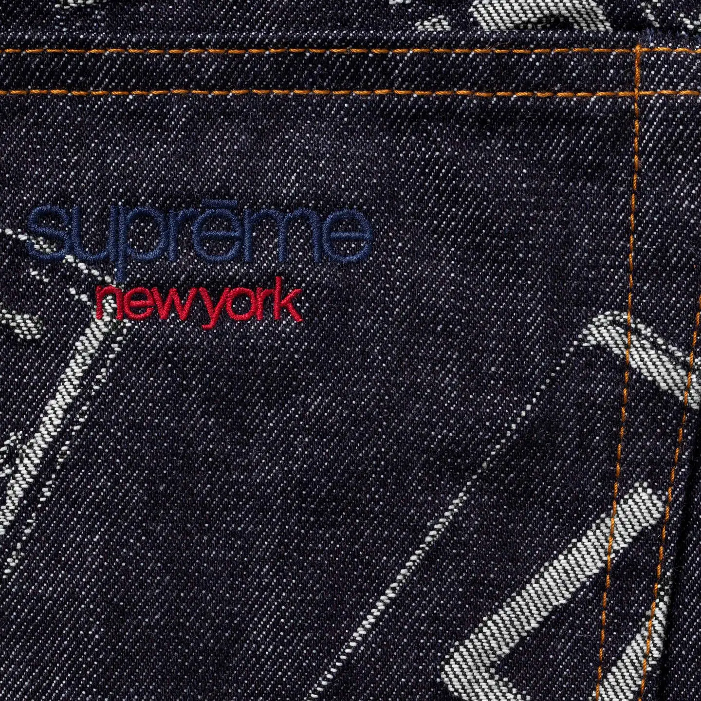 Supreme License Plate Baggy Jean