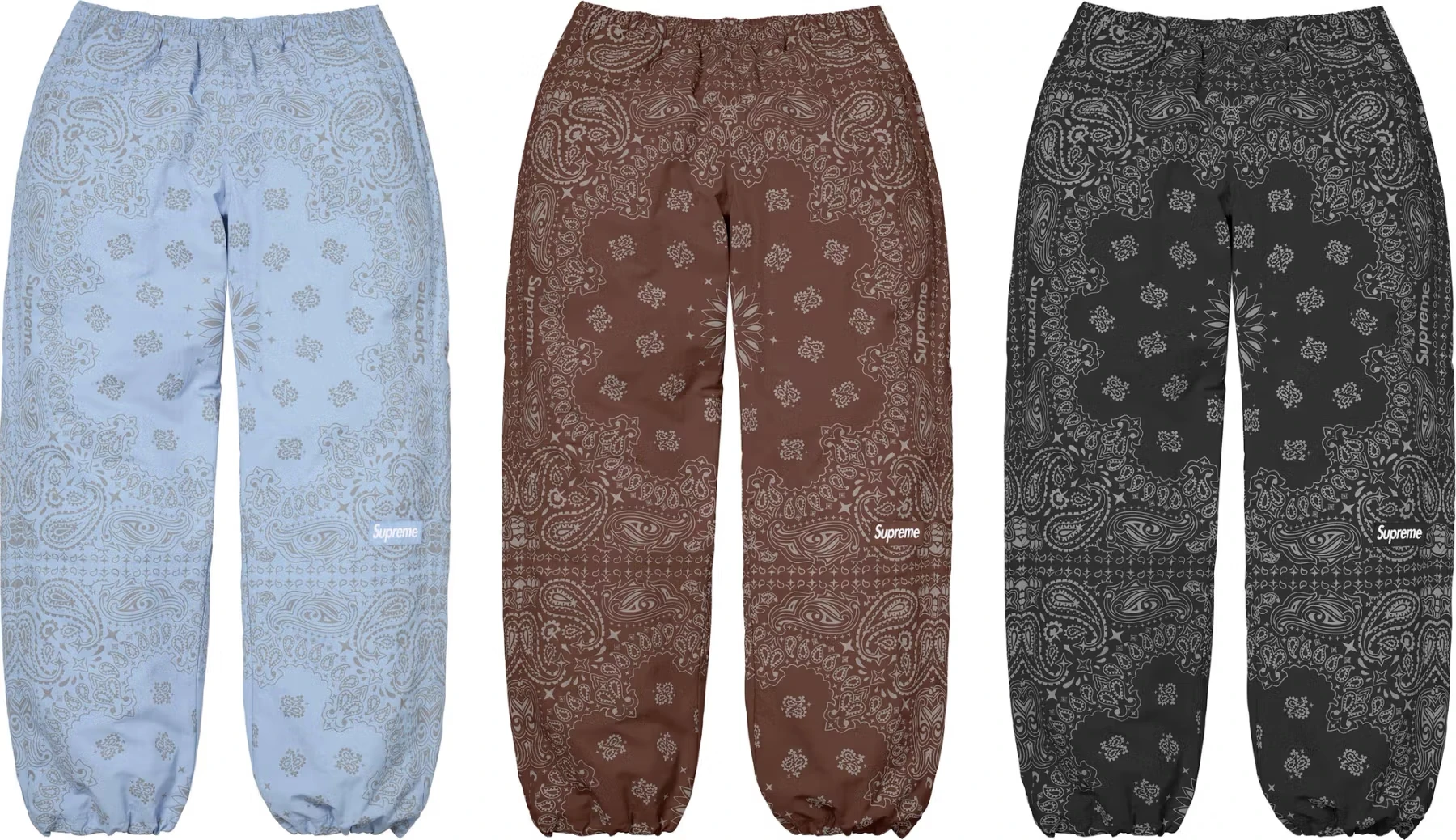 Supreme Reflective Bandana Track Pant