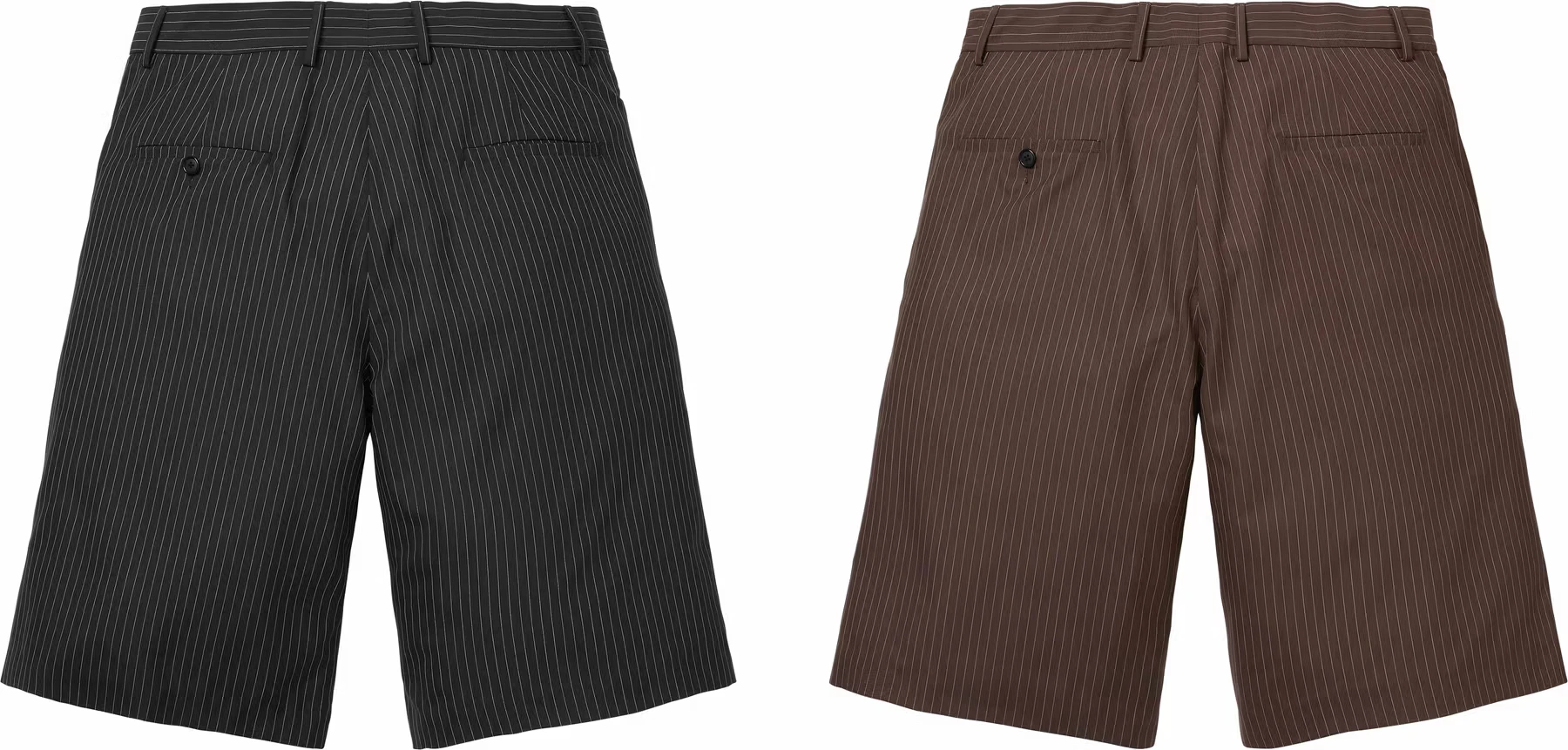 Supreme Pinstripe Wool Trouser Short