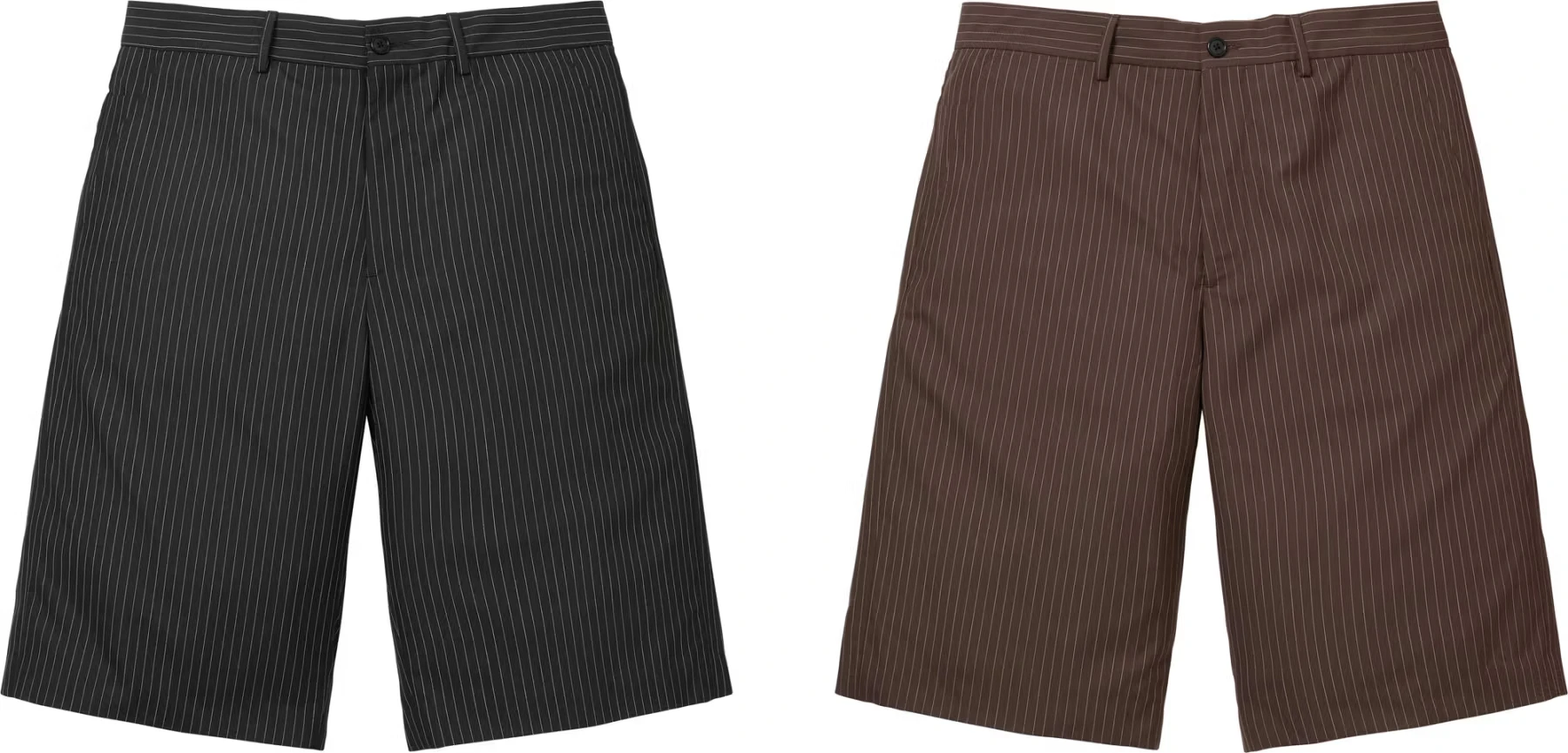 Supreme Pinstripe Wool Trouser Short