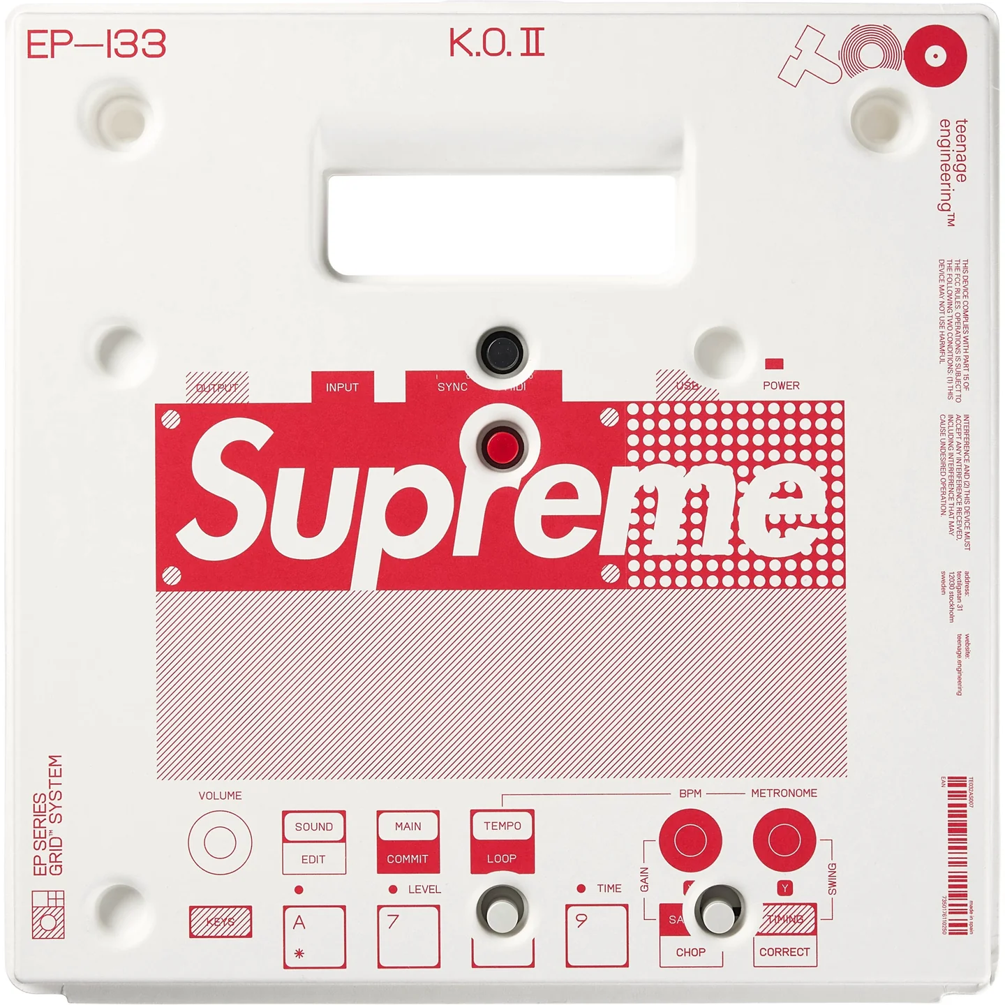 Supreme Supreme®/teenage engineering EP–133 K.O. II