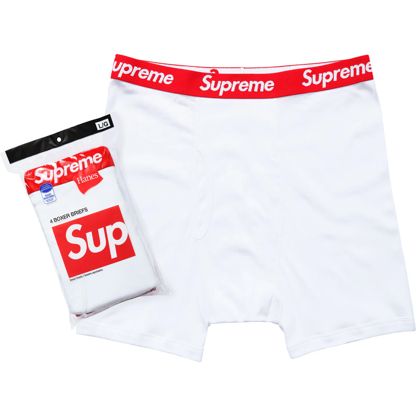 Supreme Supreme Supreme®/Hanes® Boxer Briefs (4 Pack)