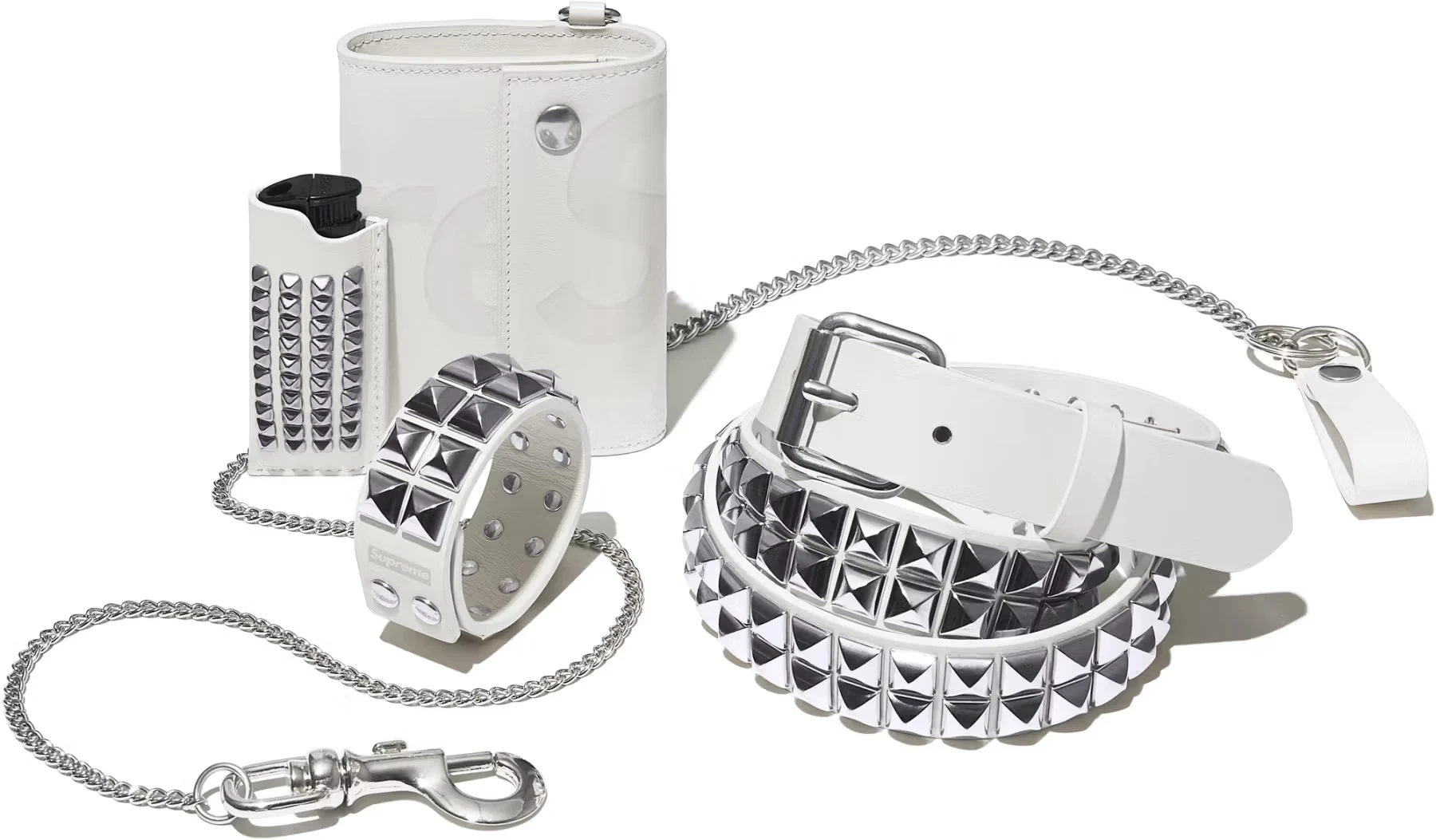 Supreme Leather Chain Wallet