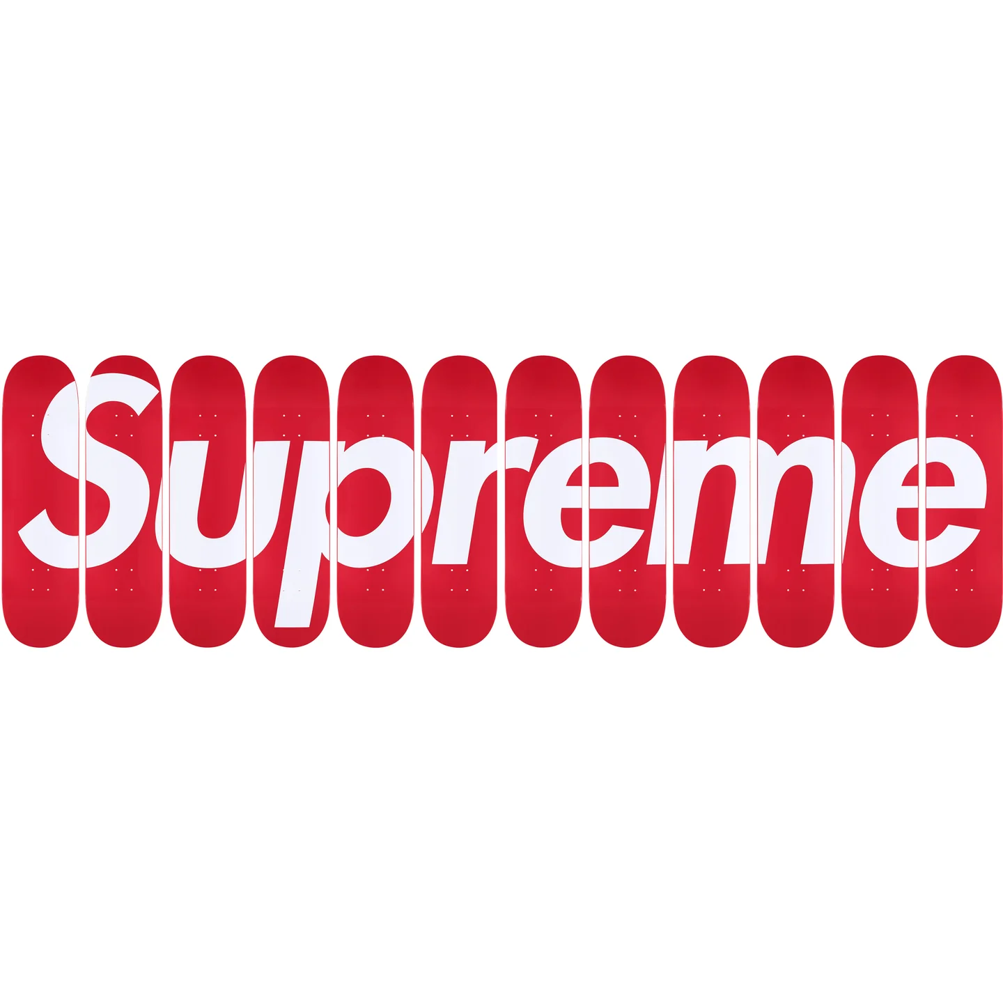 Supreme Box Logo Skateboards (Set of 12)